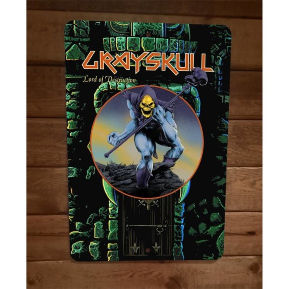 Grayskull Lord of Destruction 8x12‎ Wall Sign Skeletor MOTU Masters of Universe